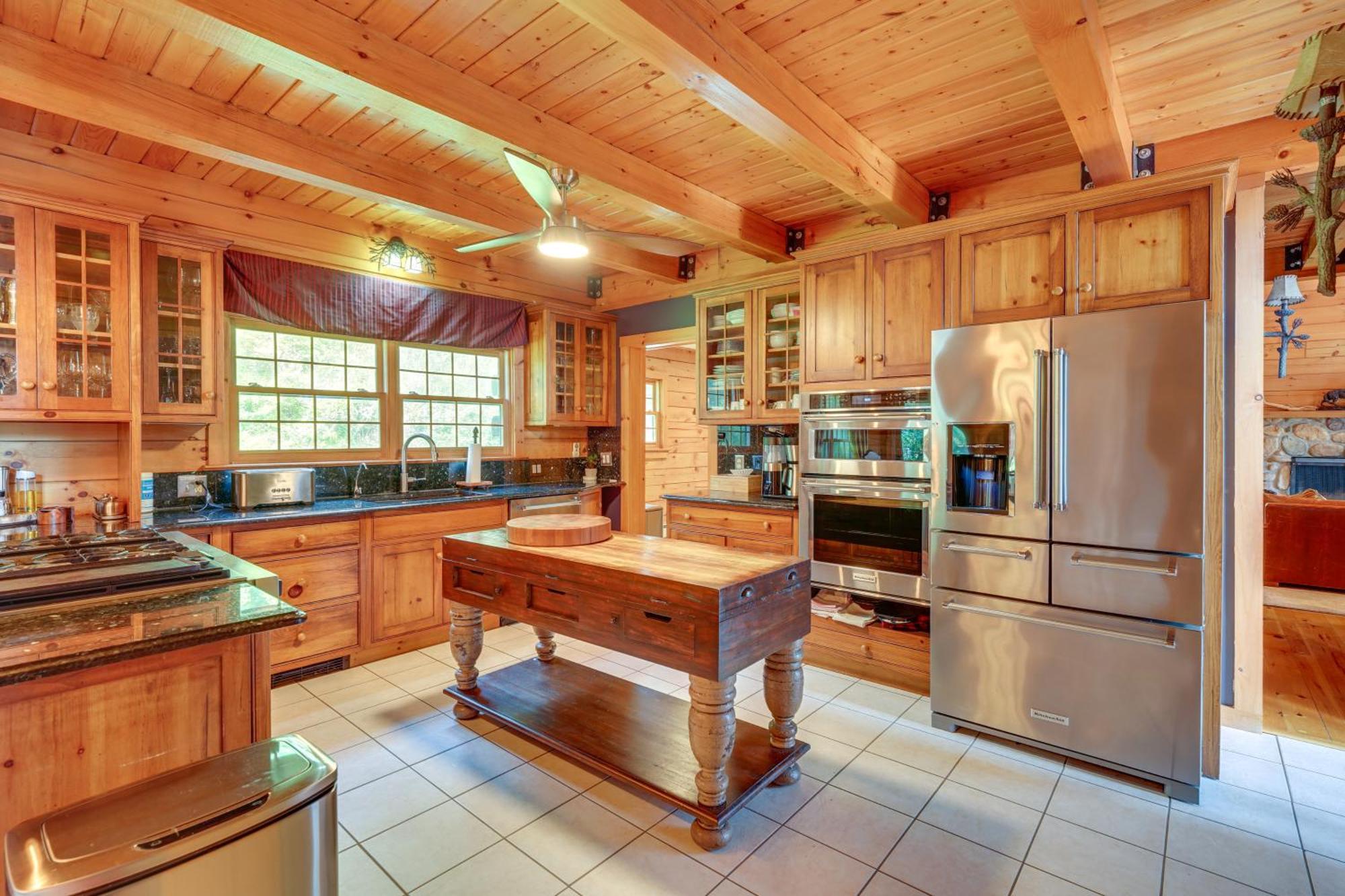 Luxury Log Cabin With Ev Charger And Mtn Views! Blairstown Exterior photo
